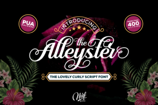 Alleyster: The Curly Script Typeface for Authentic Brand Identity