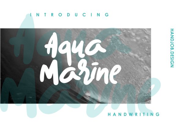 Aqua Marine: The Perfect Script Font for Modern Editorial Design
