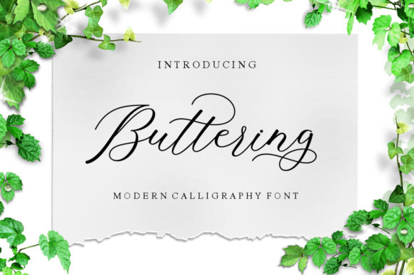 Buttering: A Creative Script Amp Font for Campaign Design
