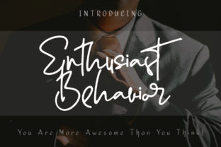 Enthusiast Behavior: A Script Font for Elegant Web Design