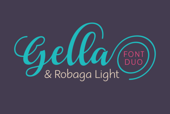 Gella Robaga Duo: A Premium Script Typeface for Modern Branding