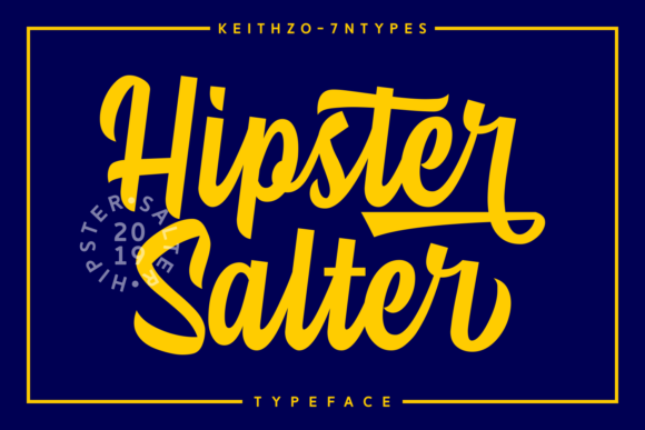 Hipster Salter: A Bold Script Amp Font for Standout Branding