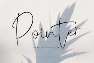 Pointer: A Modern Script Typeface for Editorial Design