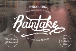 Raintake: A Brave Script Typeface for Bold Digital Branding