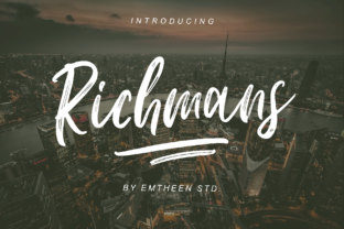 Richmans Typeface: Elevate Your Brand with Bold Script Style