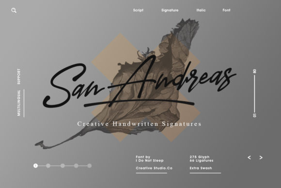 San Andreas: A Signature Typeface for Modern Branding