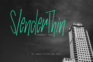 Slender Thin: A Modern Script Typeface for Digital Branding