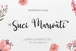 Suci Marwati: The Modern Script Typeface for Editorial Design