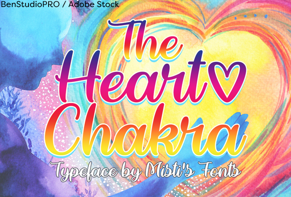 The Heart Chakra: A Soulful Typeface for Authentic Brand Identity