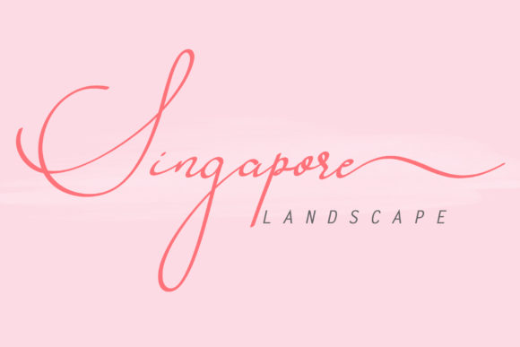 Upgrade Your Brand with Singapore Landscape Typeface